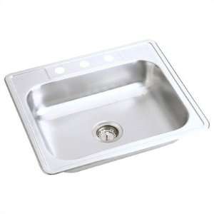  Kingsford 25 x 22 Top Mount Single Bowl Stainless Steel 