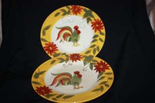 Gates Ware Rooster Plates Salad Size   Please Contribute  