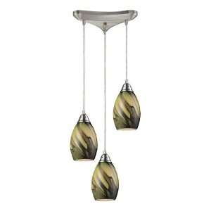 Formations/Planetary Collection Satin Nickel 3 Light 9 Pendant 31133 