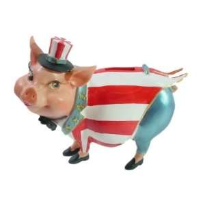  Sassy Pig Ms. Patriot Piggy Bank