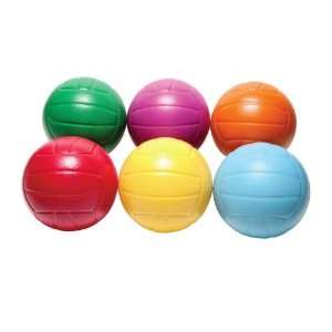  TechnoSkin Coated   Foam Volleyballs   Set of 6 Office 