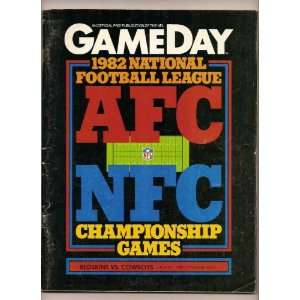   : 1982 NFL NFC Championship program Redskins Cowboys: Everything Else