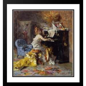  Boldini, Giovanni 20x21 Framed and Double Matted Woman at 