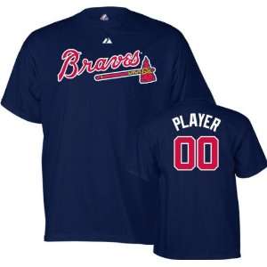  Atlanta Braves  Any Player  Navy Name and Number T Shirt 