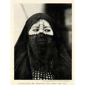  1922 Print Maynard Owen Williams Muslim Portrait Eyes 