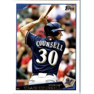  2009 Topps Baseball # 119 Craig Counsell Milwaukee Brewers 