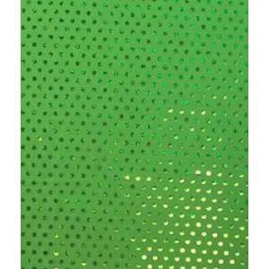  Green Stretch Sequin Polka Dots Fabric Arts, Crafts 