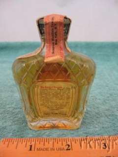 1961 Seagrams Crown Royal Whiskey Miniature Bottle Sealed  