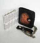 genuine sea snake wallet cow hide with chain one for
