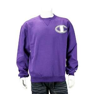 Champion Big C Super Crewneck Sweater Purple. Size MD 