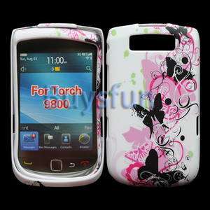 New Butterfly Style Full Hard Cover Case Skin For BlackBerry Torch 