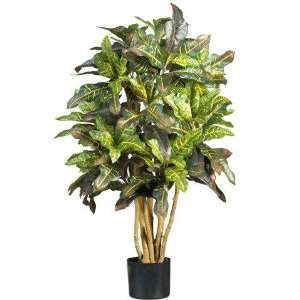  Exclusive By Nearly Natural 3 Ft Croton Silk Tree