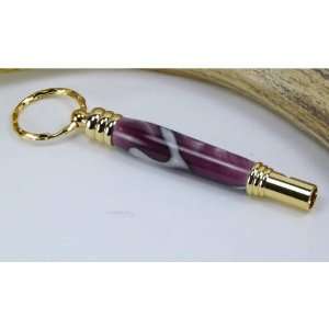 Purple Passion Fruit Acrylic Secret Compartment Whistle With a Gold 