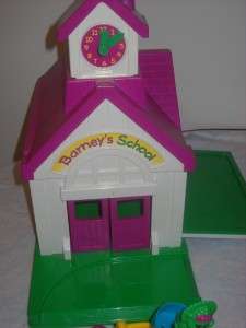 Super Cute Barney Playset includes pictured items   School  Playground 