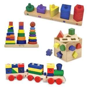 Melissa & Doug   4 Piece Stacking Set: Toys & Games