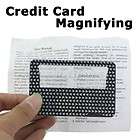 New Credit Card Size MAGNIFIER W/LED Light Magnifying