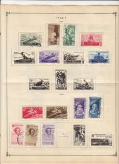 Italy album pages 1934 39 34 diff used many better cv $86  