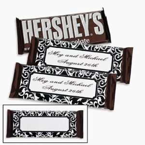 Personalized Black & White Candy Bar Wrappers   Candy & Candy Wrappers 