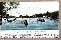 1905 WEST ORANGE,NJ BOATING ON CRYSTAL LAKE  