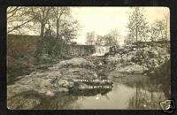 De Witt Iowa 1911 RPPC Crystal Lake Spillway Dam IA  