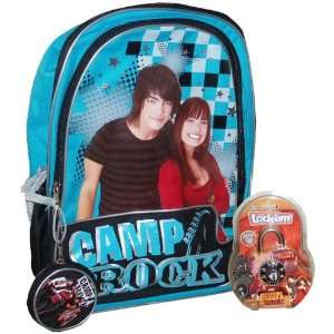  Camp Rock School 2 Pack Set   Blue Color Backpack / School 