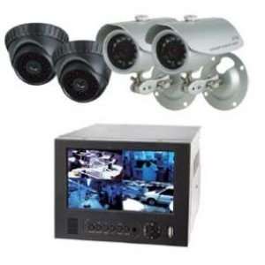  4 Channel D1 DVR with 7 LCD Plus 2 Outdoor & 2 Indoor 