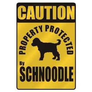   PROPERTY PROTECTED BY SCHNOODLE  PARKING SIGN DOG: Home Improvement