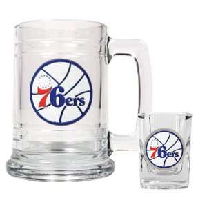  Philadelphia 76ers Beer Mug And Shot Glass Boilermaker Set 