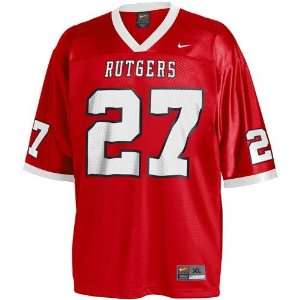  Nike Rutgers Scarlet Knights #27 Scarlet Replica Football 
