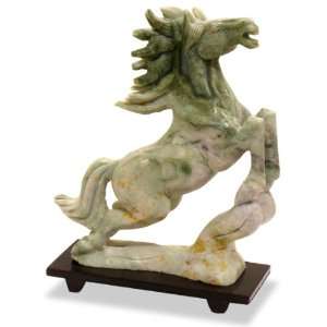  Jade Flying Horse Sculpture Statue