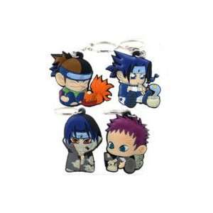    Naruto Sasuke Itach Gaara 4 CUTE Rubber Key Chain Set Toys & Games