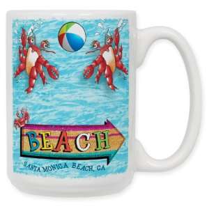  Santa Monica Beach Coffee Mug