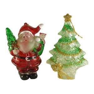  Club Pack of 72 Santa Claus and Christmas Tree Ornaments 