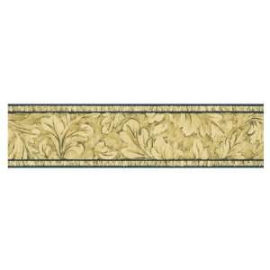  Sanitas Oak Leaf Scroll Wallpaper Border FS040104B: Home 