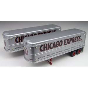   Metal Works HO 32 Fruehauf Chicago Express Trailer Set Toys & Games
