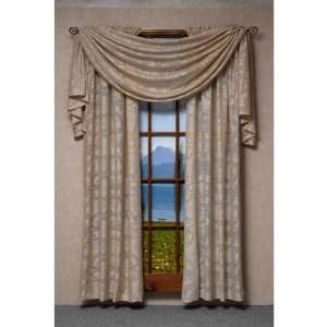 Crush Damask Lace 72 Long Curtain Panel:  Home & Kitchen