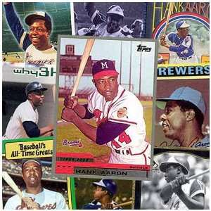   Various Brands Atlanta Braves Hank Aaron 20 Cards: Sports & Outdoors