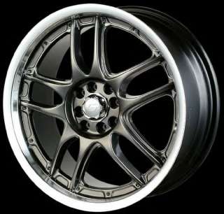 17 Sacchi S55 Hyper Black Custom Wheels FWD 17x7  