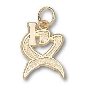  San Diego Chargers 10K Gold I Heart Bolt 1/2 Pendant 