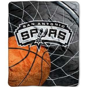  NBA San Antonio Spurs REFLECT 50x60 Raschel Throw: Sports 