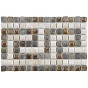 Samoan Greek Key Perla 6 x 9 Inch Porcelain Border Mosaic (6 Pcs./2.35 