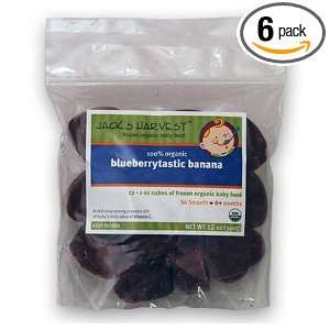 Jacks Harvest Blueberrytastic Banana, Stage 1, 12 Ounce Bags (Pack of 