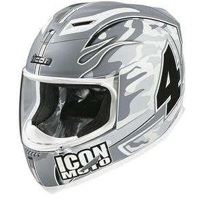  Icon Airframe Team Helmet   2X Large/White: Automotive