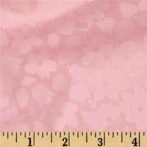  56 Wide Opal Devore Florals Light Pink Floral Fabric By 