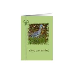  70th Birthday Card with Night Heron Card: Toys & Games