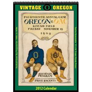  Oregon Ducks 2012 Vintage Football Calendar Sports 