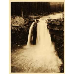  Falls Jasper Park Alberta   Original Photogravure