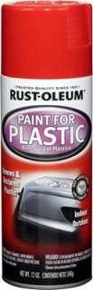 Rust Oleum Paint Acrylic Enamel Gloss Red Plastic Vinyl Fiberglass 12 
