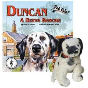  Pet Tales: Duncan: A Brave Rescue Paperback Book & Plush 