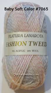 Lot of 4 Filatura Lanarota Fashion Tweed COLOR CHOICES  